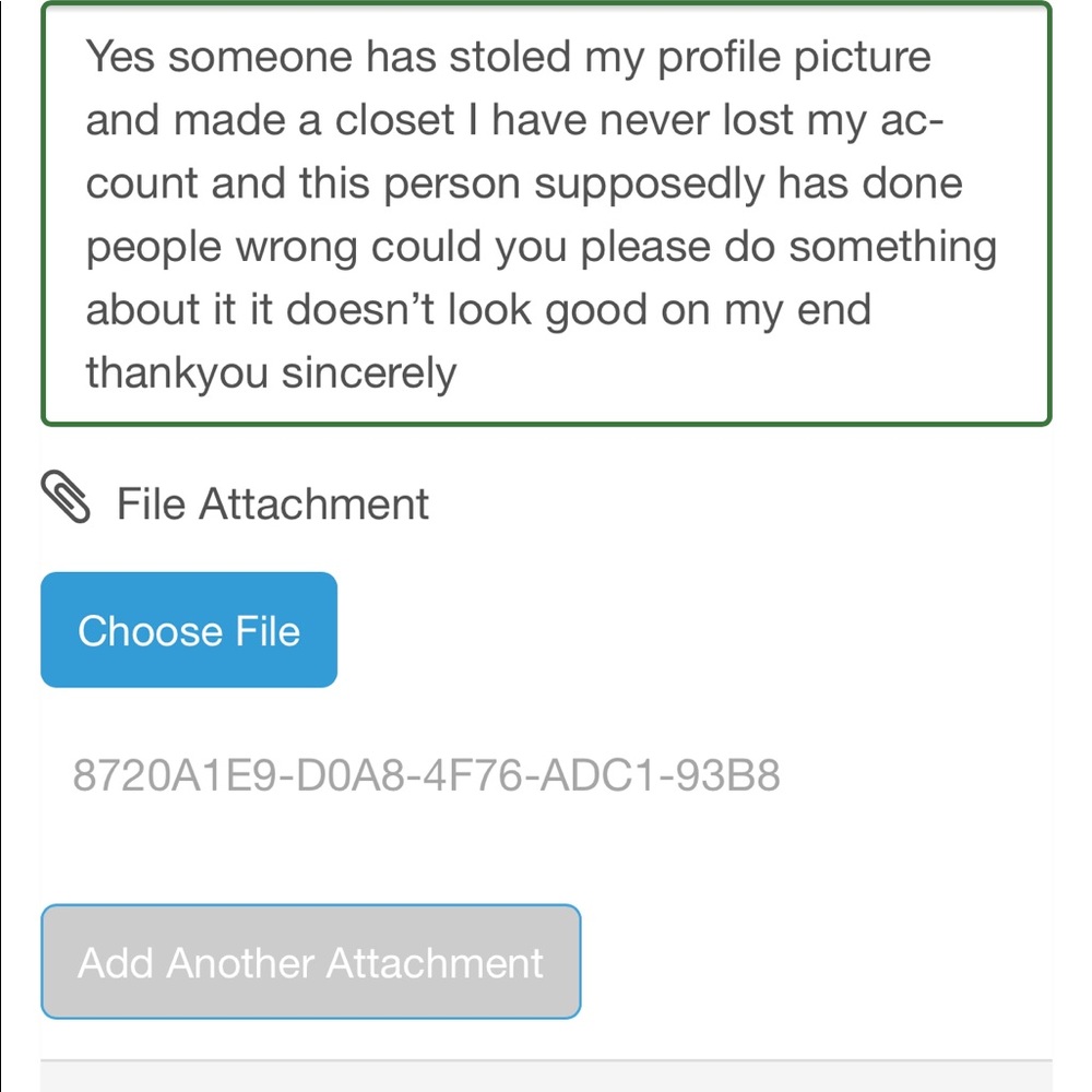 Someone stoled my profile